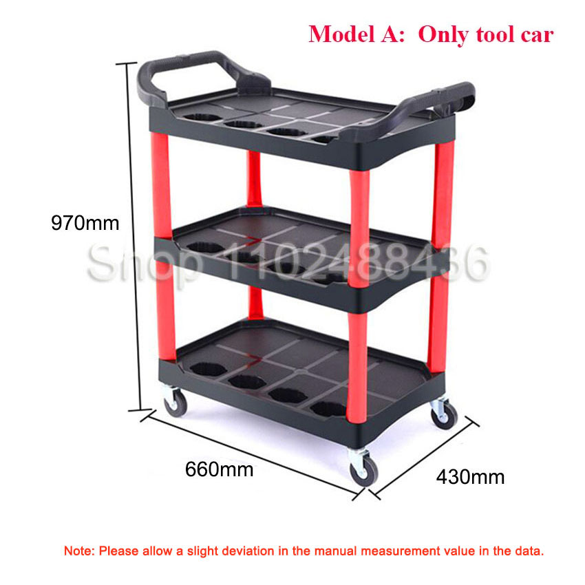 Workshop Cleaning Tools - Tool Cart with Wheels Car Wash