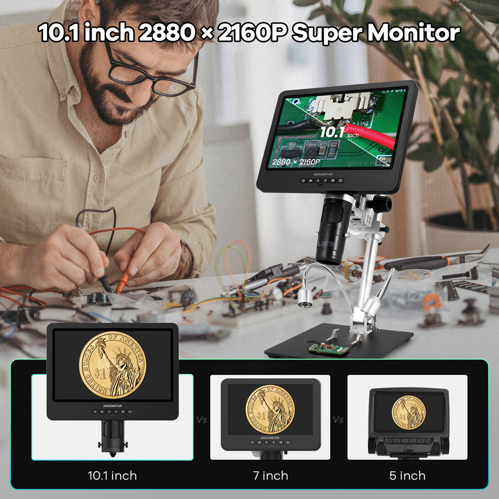 Andonstar Trinocular HDMI USB  - Tools For Electronic Workshop 리뷰 및 가격