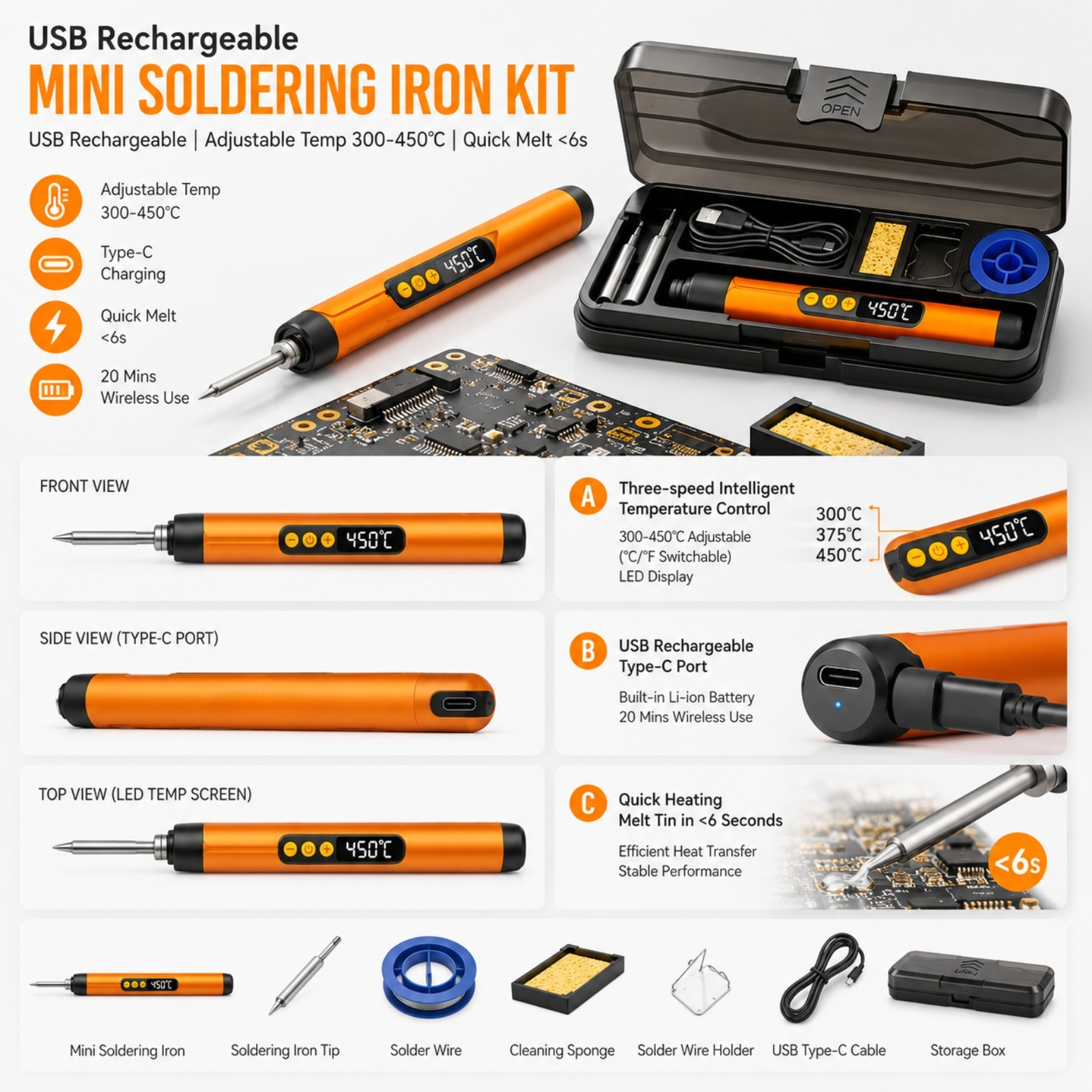 Precision Rechargeable Mini So - Tools For Electronic Workshop 리뷰 및 가격