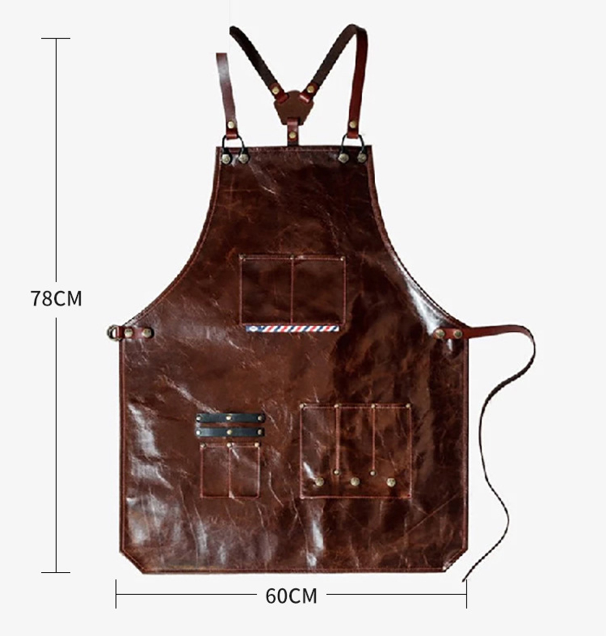 Men's Leather Work Apron with  - Workshop Cleaning Tools 리뷰 및 가격