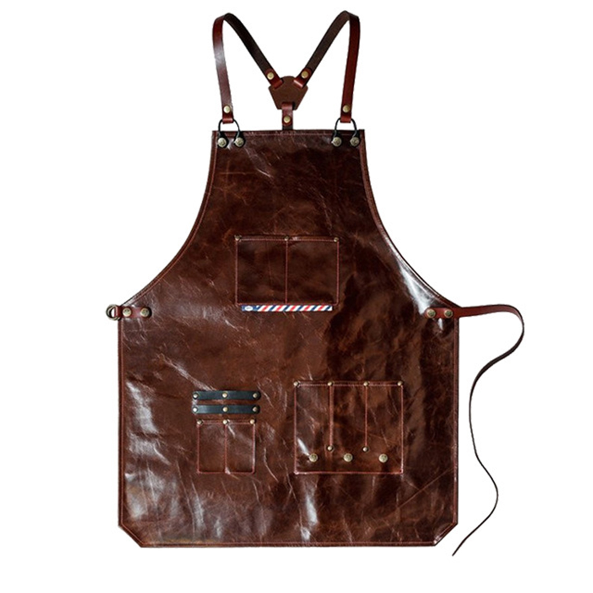 Men's Leather Work Apron with  - Workshop Cleaning Tools 리뷰 및 가격