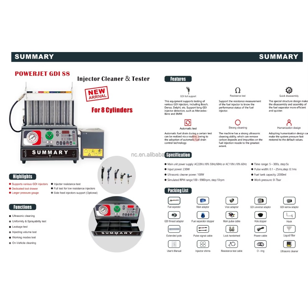 Ranlraka Summary GDI 8 Cylinde - Workshop Tools Price 리뷰 및 가격