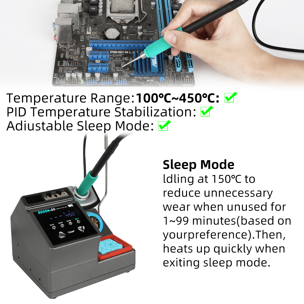 SUGON-A9 Soldering Station Com - Tools For Electronic Workshop 리뷰 및 가격